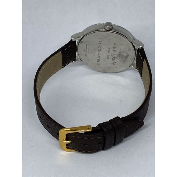 Kate Spade New York 0782 Women Brown Leather White Analog Dial Wrist Watch XX611 - Picture 10 of 12